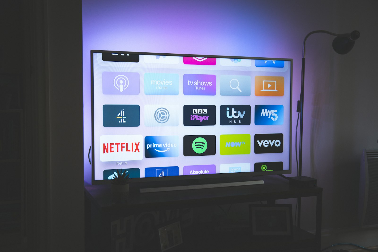 NASA IPTV streaming apps on a smart TV